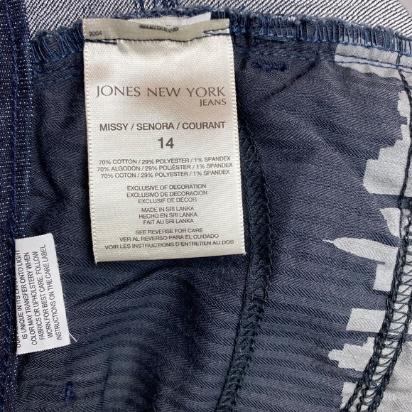 Jones New York Jeans Womenʻs Blue Denim Sutton Skirt Size 14 - Picture 5 of 8